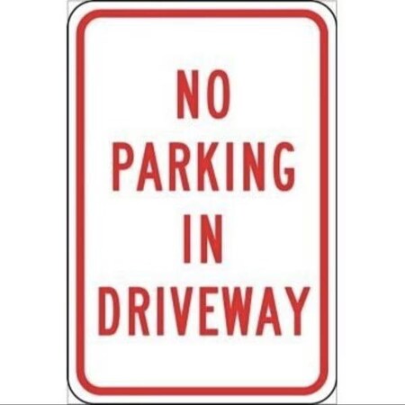 Accuform NO PARKING TRAFFIC SIGN IN FRP343RA FRP343RA